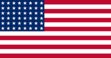 A flag of the united states with stars.