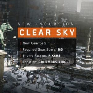 A picture of the new incursion clear sky.