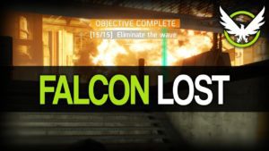 A picture of the word " falcon lost ".