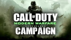 A call of duty modern warfare remastered campaign logo.