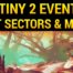 A painting of trees and bushes with the words destiny 2 event.
