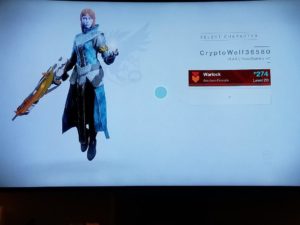 A picture of the character, destiny 2.