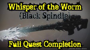 A black spindle is shown with text that reads " whisper of the world ".