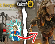 A picture of the fallout 7 6 character and an image of it.
