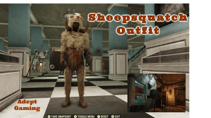 Fallout 76 Xbox One Sheepsquatch Imposter Outfit | Adept Gaming