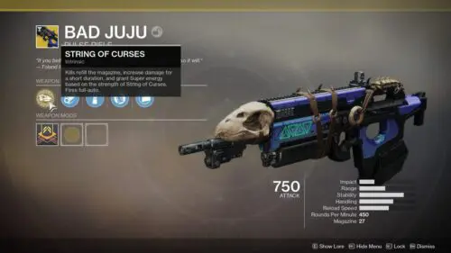 A picture of the juju vehicle in destiny.