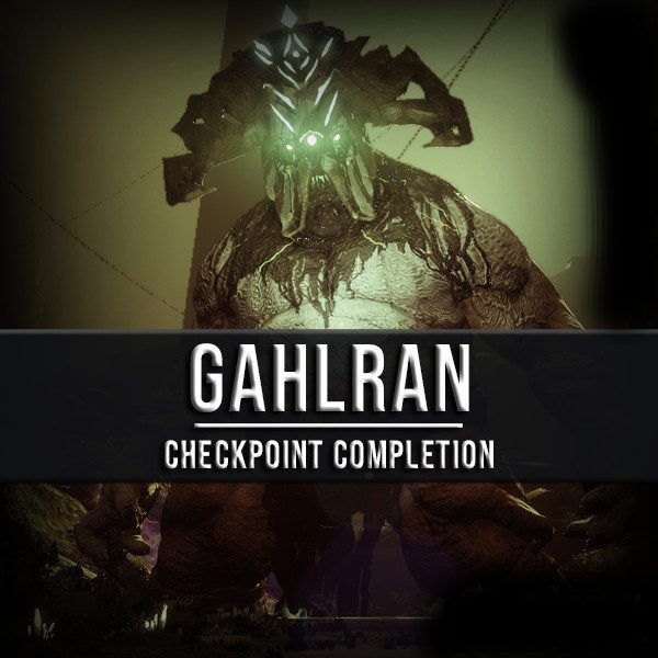 A picture of the background with text that reads " gahlran checkpoint completion ".