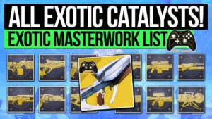 A bunch of exotic items are in the game.