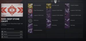 A screenshot of the destiny 2 inventory screen.