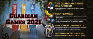 A poster with the words guardian 2 0 2 1 and some pictures of people.