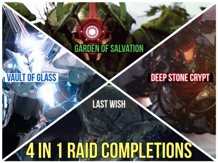 A bunch of different types of raids in the game.