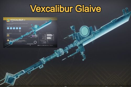 A picture of the vexcalibur glaive in call of duty : black ops cold war.