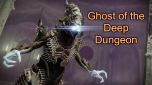 A picture of a creature with text that reads " ghost rider deep dungeon ".