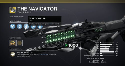 A picture of the leviathan weapon in destiny.